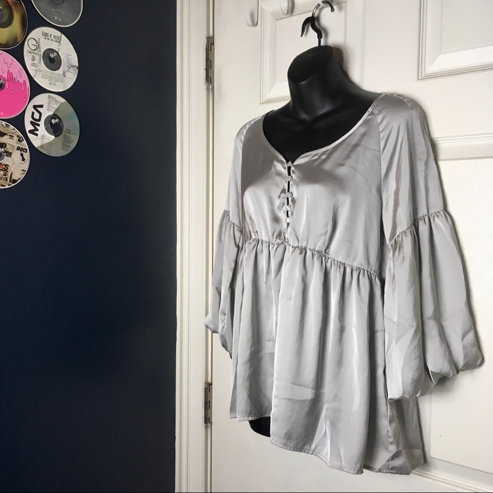 Agora silver blouse